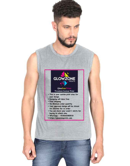 Men's Sleeveless T-Shirt | MS36 (Custom Print)