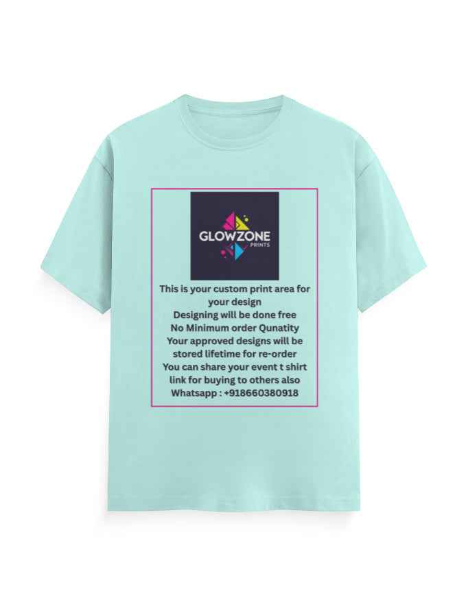 Unisex Classic Crew T-Shirt (Custom Print) Mint GlowZonePrints