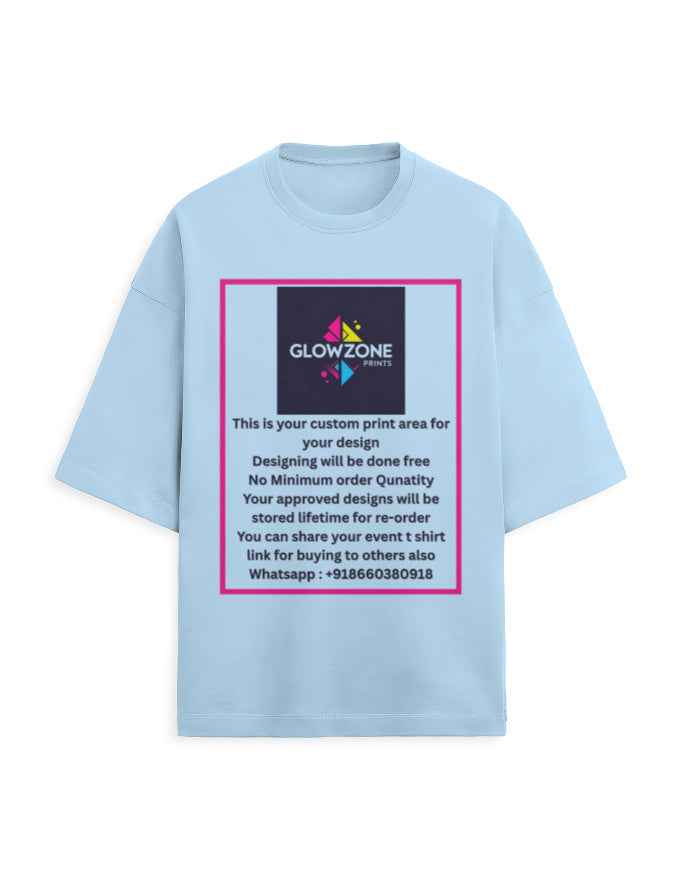 Unisex Terry Oversized Tee | UT27 (Custom Print)