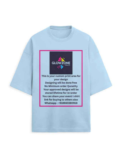 Unisex Terry Oversized Tee | UT27 (Custom Print)