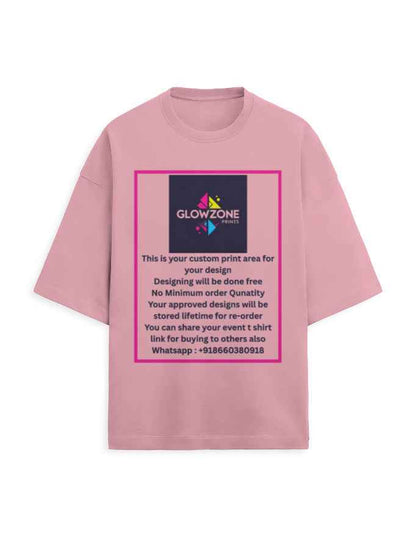 Unisex Terry Oversized Tee | UT27 (Custom Print)