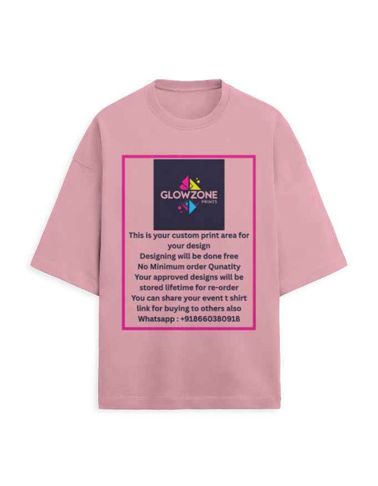 Unisex Terry Oversized Tee | UT27 (Custom Print)