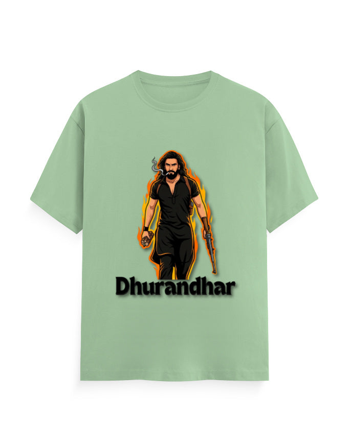 Unisex Crew T-Shirt - Dhurandhar(A) Jade GlowZonePrints