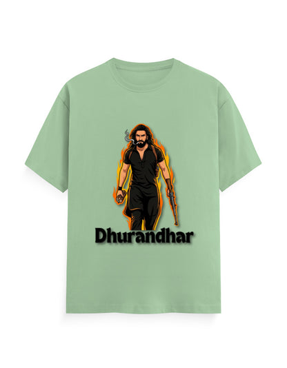 Unisex Crew T-Shirt - Dhurandhar(A) Jade GlowZonePrints