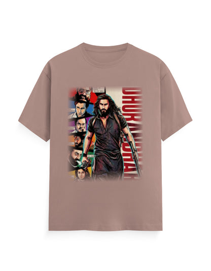Unisex Crew T-Shirt - Dhurandhar(B) Mushroom GlowZonePrints