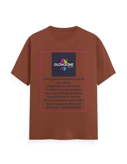 Unisex Classic Crew T-Shirt (Custom Print) Copper GlowZonePrints