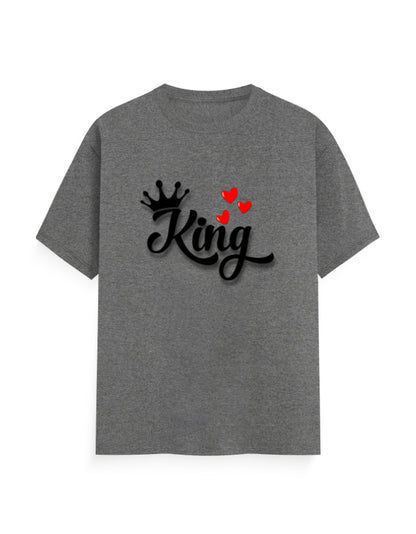 Unisex Classic Crew T-Shirt – King Charcoal Melange GlowZonePrints