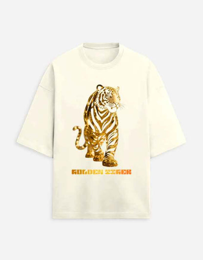 Metallic Golden Tiger T-Shirt