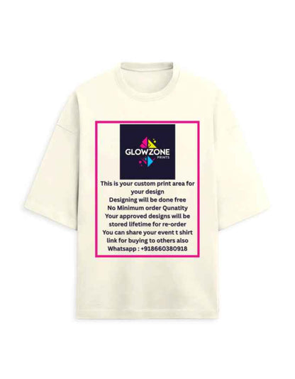 Unisex Terry Oversized Tee | UT27 (Custom Print)