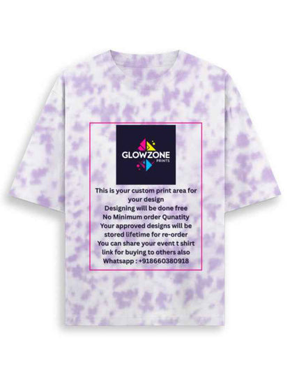 Unisex Tie Dye Oversized T-Shirt (Custom Print)