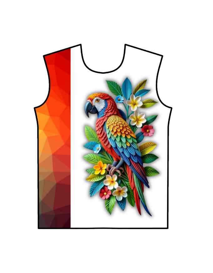 Colorful Parrot Unisex AOP T-Shirt