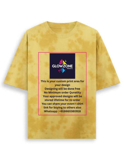 Unisex Tie Dye Oversized T-Shirt (Custom Print)