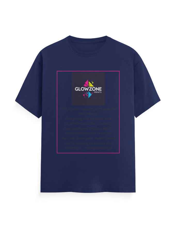 Unisex Classic Crew T-Shirt (Custom Print) Royal Blue GlowZonePrints