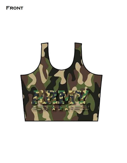 Camouflage AOP Crop Tank Tee