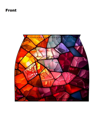 Women's AOP Mini Skirt – NeoColorFull Effect GlowZonePrints