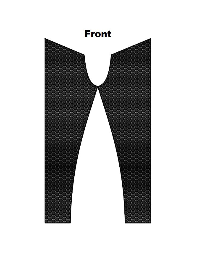 Women's AOP Gym Leggings – Carbon Hex Performance Pattern GlowZonePrints