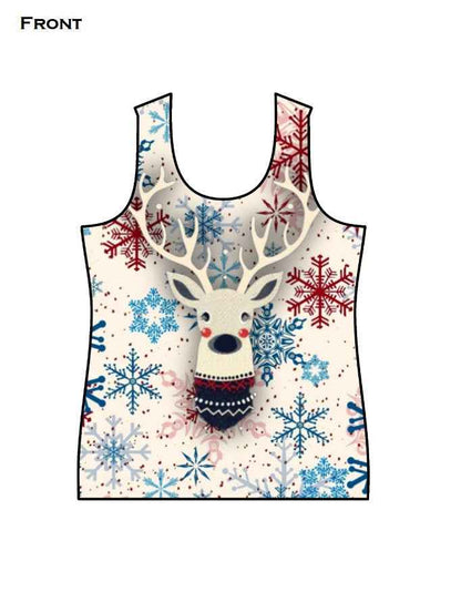 Reindeer Women's AOP Tank Top