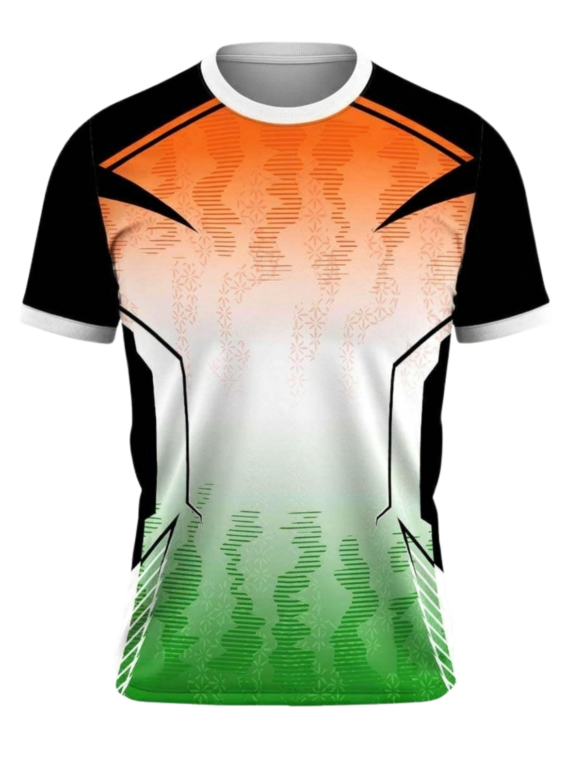Unisex AOP T-Shirt – Jai Hind Tiranga - Jai Hind GlowZonePrints