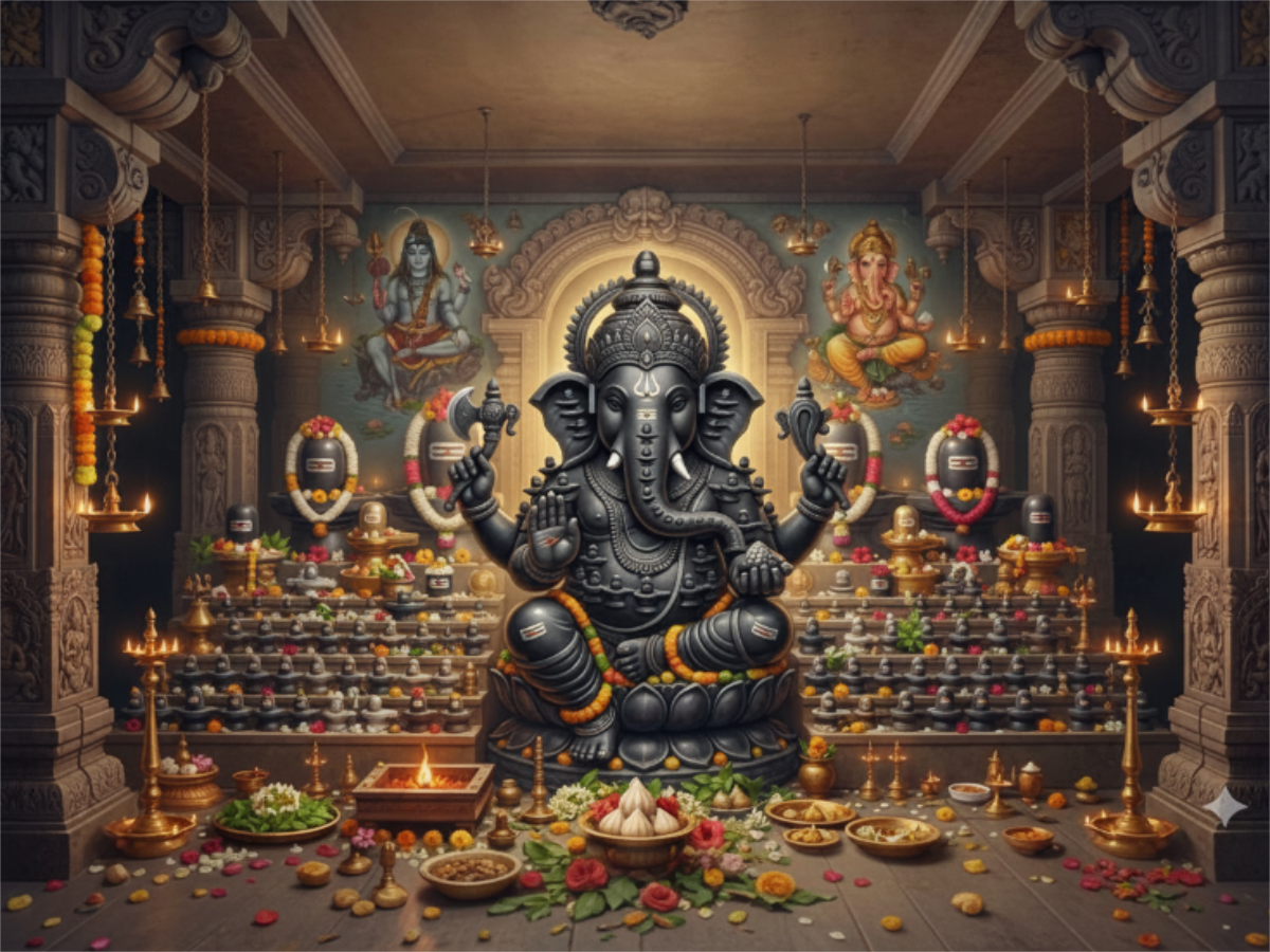 Ganesh Festival Tapestry – (16 Unique Designs) Design07 40x50 In (3.3x4.16 Feet ) GlowZonePrints