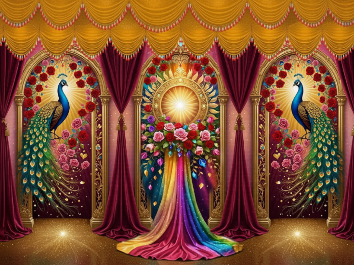 Ganesh Festival Tapestry – (16 Unique Designs) Design09 40x50 In (3.3x4.16 Feet ) GlowZonePrints