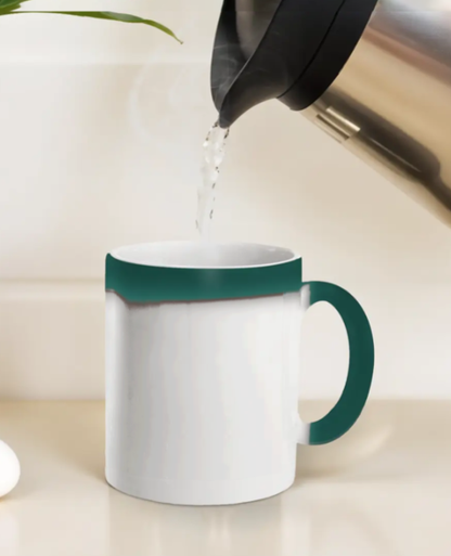 Magic Coffee Mug | 325ml (Custom Print) Green 325 ml GlowZonePrints