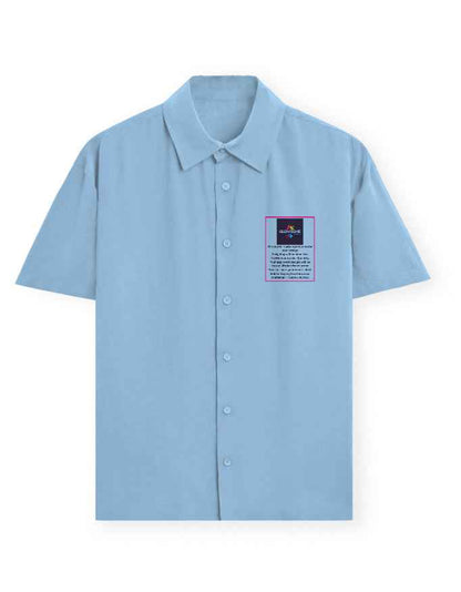Unisex Oversized Shirt | UC28 (Custom Print) Baby Blue GlowZonePrints