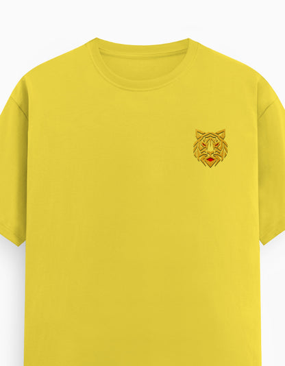 Unisex Classic Crew T-Shirt – Golden Tiger Emblem New Yellow GlowZonePrints