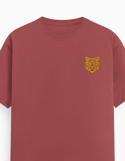 Unisex Classic Crew T-Shirt – Golden Tiger Emblem GlowZonePrints