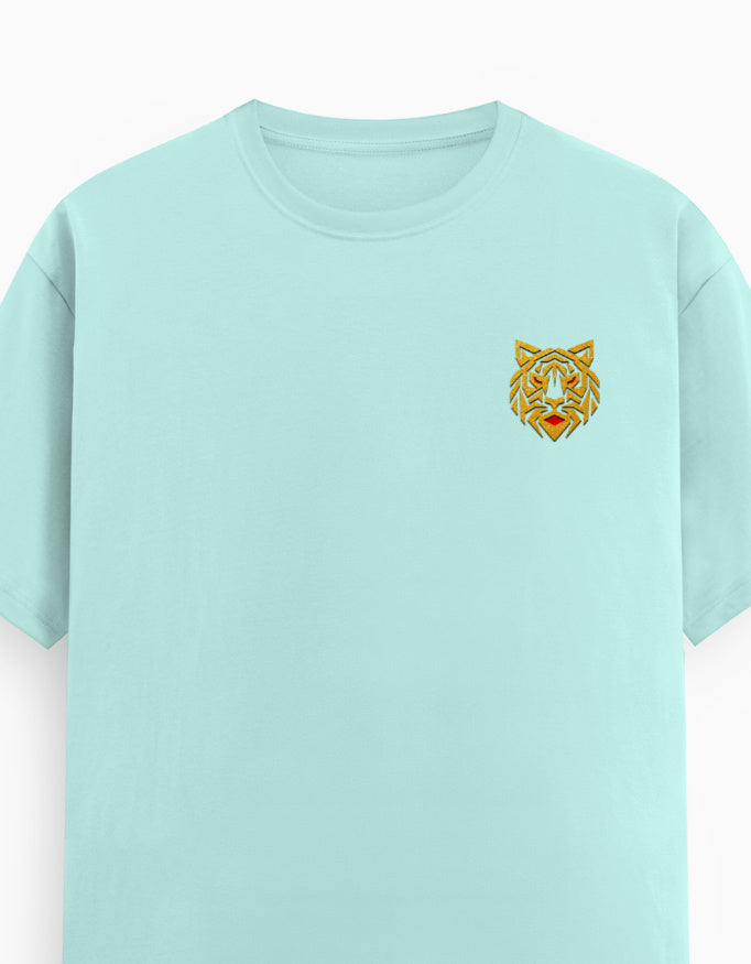 Unisex Classic Crew T-Shirt – Golden Tiger Emblem GlowZonePrints