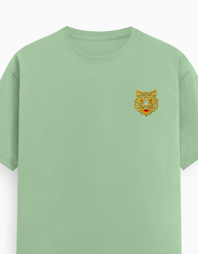 Unisex Classic Crew T-Shirt – Golden Tiger Emblem GlowZonePrints
