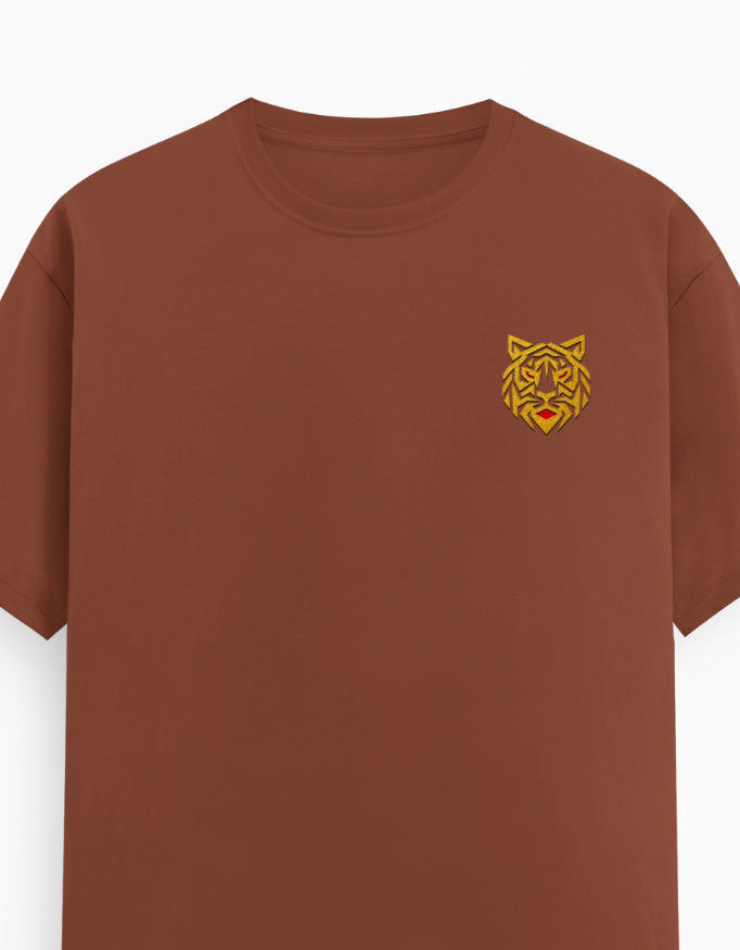 Unisex Classic Crew T-Shirt – Golden Tiger Emblem GlowZonePrints