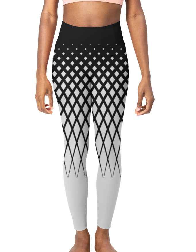 Combo Offer: Abstract Lines AOP Gym Leggings + Sports Bra