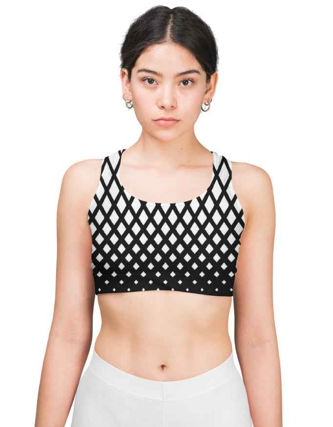 Combo Offer: Abstract Lines AOP Gym Leggings + Sports Bra