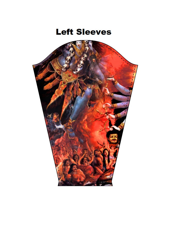 AOP Men"s Full Sleeve Tee – Goddess Durga Edition GlowZonePrints