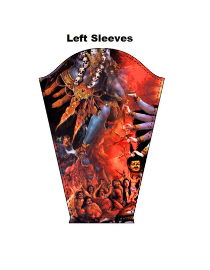 AOP Men"s Full Sleeve Tee – Goddess Durga Edition GlowZonePrints