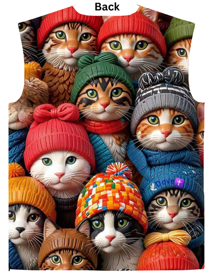 Colorful Cats Unisex AOP (All Over Print) T Shirt GlowZonePrints