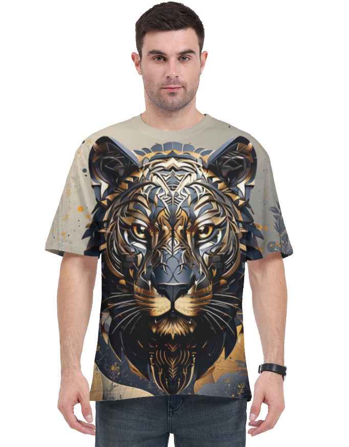 Tiger In Jugle AOP Oversized Tee