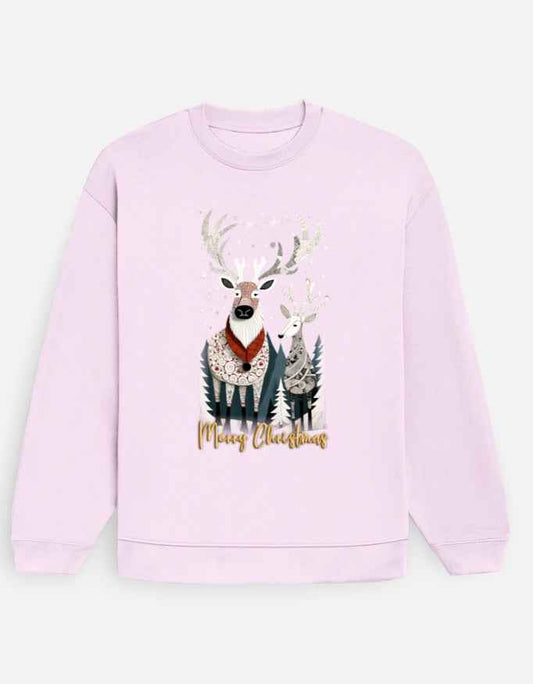 Unisex Oversized Sweatshirt Reindeer – Merry Christmas Edition | UH35