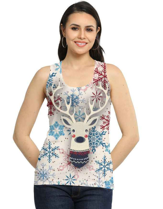 Reindeer Women's AOP Tank Top